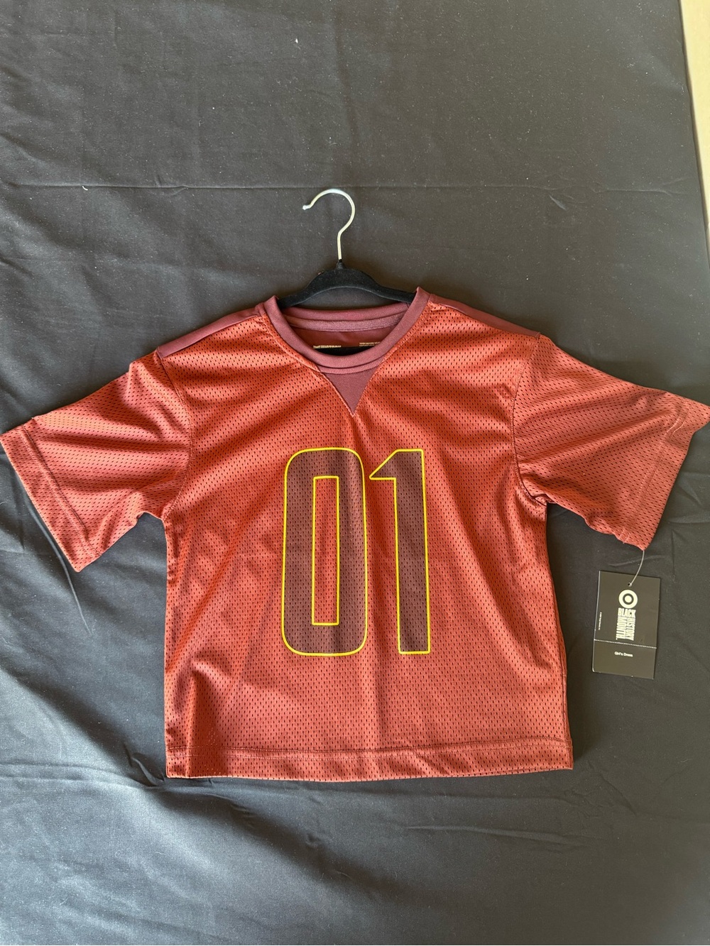 NWT Target Black History Month Girls Football Jersey The Future Brown XS 4/5